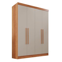 Guarda-roupa Casal 4 Portas 2 Gavetas França - 3