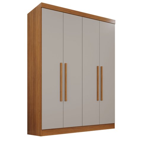 Guarda-roupa Casal 4 Portas 2 Gavetas França
