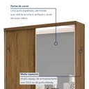 Ver imagem 3 de Guarda Roupa Solteiro Premium Bella 138cm com Espelho 2 Portas 2 Gavetas Espresso Móveis