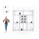 Ver imagem 4 de Guarda-roupa Versalles 2 Portas 6 Gavetas