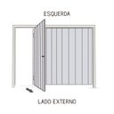 Ver imagem 5 de Portão de Aço Contrapeso com Painel em Chapa Frisada 220x265x12