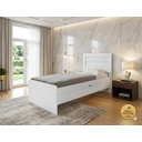 Ver imagem 1 de Cama Solteiro Mdf/mdp Larissa com Baú Organização e Armazenamento