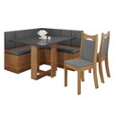 Ver imagem 2 de Canto Baú Texas com 1 Mesa Retangular e 2 Cadeiras Dalas