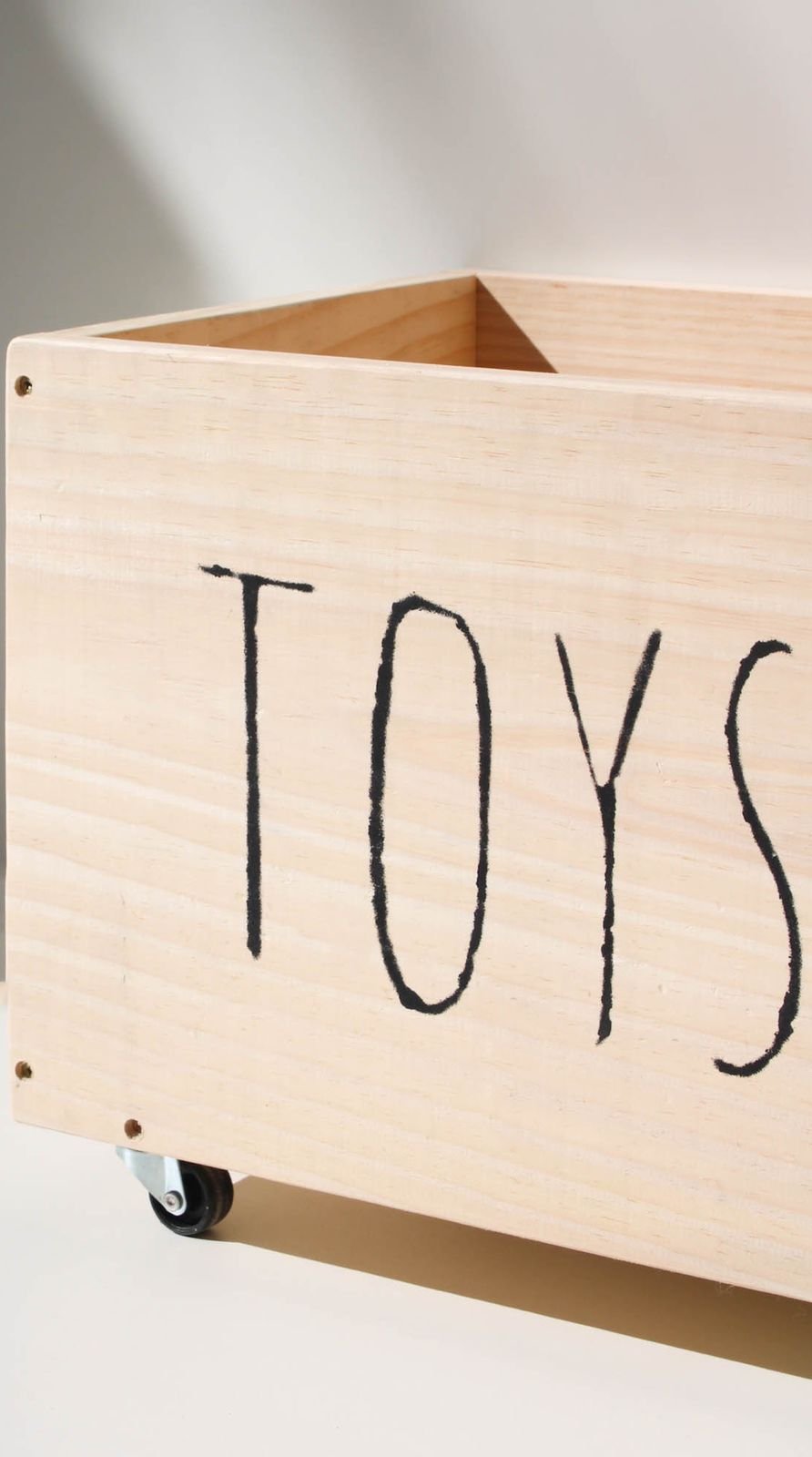 Bau Madeira Little Toys para Brinquedos c/ Rodinhas - 3