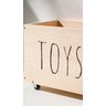 Baú de Madeira Little Toys Organizador para Brinquedos com Rodinhas - 2