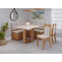 Ver imagem 1 de Canto Baú Texas com 1 Mesa Retangular e 2 Cadeiras Dalas