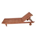 Ver imagem 5 de Conjunto 2 Espreguiçadeiras e 1 Mesinha de Centro para Jardim em Madeira Maciça