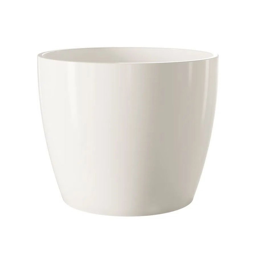 Vaso Cerâmico Cachepô Munique 16 Branco - JAPI