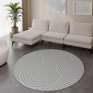 Tapete 190cm Redondo Zen CabeCasa MadeiraMadeira