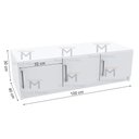 Ver imagem 4 de ARMÁRIO ORGANIZA TRÊS PORTAS M227.2021.B (CASA, LOJA) MUNDI MOVEIS