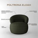 Ver imagem 3 de Poltrona Orgânica Eloah Funcional Atemporal Base Giratória Linho Premium Turco Verde