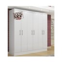 Ver imagem 1 de Guarda Roupas De Casal 6 Portas 2 Gavetas Internas 100% Mdf Branco