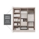 Ver imagem 3 de Guarda Roupas De Casal 6 Portas 2 Gavetas Internas 100% Mdf Branco