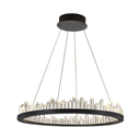 Ver imagem 1 de Pendente Roca Preto e Transparente (d)80cm (c)0cm (l)0cm (a)11cm 1x36w 3000k 2160lm Led - Bc003b