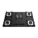 Ver imagem 3 de Cooktop 5 Bocas Terim Vidro Preto com 6 Apoios