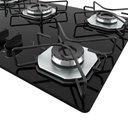 Ver imagem 4 de Cooktop 5 Bocas Terim Vidro Preto com 6 Apoios