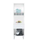 Ver imagem 2 de Paneleiro Torre Quente Armário de Cozinha com Nicho Vic 04 Portas 01 Gaveta Branco - Desk Design
