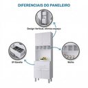 Ver imagem 4 de Paneleiro Torre Quente Armário de Cozinha com Nicho Vic 04 Portas 01 Gaveta Branco - Desk Design