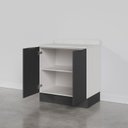 Ver imagem 7 de Balcão 2 Portas 80cm com Tampo com Rodapé Puxador 150cm Ipanema CabeCasa MadeiraOriginals