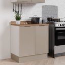 Ver imagem 2 de Balcão 2 Portas 80cm com Tampo com Rodapé Puxador 150cm Ipanema CabeCasa MadeiraOriginals