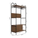 Ver imagem 4 de Closet Aberto em MDF 1 Porta 90x192cm Oasis Marrom/Preto/Nature
