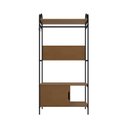Ver imagem 2 de Closet Aberto em MDF 1 Porta 90x192cm Oasis Marrom/Preto/Nature