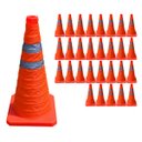 Ver imagem 3 de Cone Retratil Kit 29 Uni Portatil Sinalizaçao Obra Trafego Baliza Aviso Alerta Segurança Estrada Rua