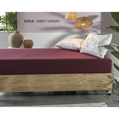 Jogo de Cama Solteiro King Simples 2pc Malha 100% Algodao - Sweet Garden