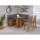 Ver imagem 1 de Canto Baú Nova York com 1 Mesa Redonda e 2 Cadeiras Dalas