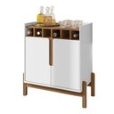 Ver imagem 3 de Aparador Adega Bar 02 Portas Lizz Branco Cedro Casa D