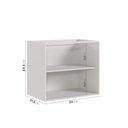 Ver imagem 3 de Balcão Planejado 2 Portas 80cm sem Tampo sem Rodapé Puxador 150cm Ipanema CabeCasa MadeiraOriginals