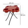 Mesa Mesinha Petisqueira Petisco Bebidas Piscina Dobrável:vermelha - 2
