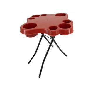 Mesa Mesinha Petisqueira Petisco Bebidas Piscina Dobrável:vermelha