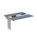 Ver imagem 1 de Complemento de Mesa Plataforma para Coworking para 2 Pessoas 140x120 140cm Industrial Grafito e Cinza
