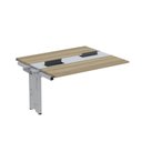 Ver imagem 1 de Complemento de Mesa Plataforma para Coworking para 2 Pessoas 140x120 140cm Industrial Noce Naturalle e Cinza Bege/Marromle