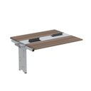 Ver imagem 1 de Complemento de Mesa Plataforma para Coworking para 2 Pessoas 140x120 140cm Industrial Walnut e Cinza Marrom
