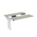 Ver imagem 1 de Complemento de Mesa Plataforma para Coworking para 2 Pessoas 140x120 140cm Industrial Nogueira Casablanca e Branco Bege