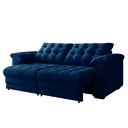 Ver imagem 2 de Sofá Retrátil e Reclinável Bipartido 3 Lugares 2,30m Suede Veludo Coliseu Selmer