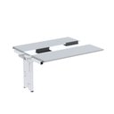 Ver imagem 1 de Complemento de Mesa Plataforma para Coworking para 2 Pessoas 140x120 140cm Industrial Cinza e Branco