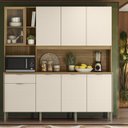 Ver imagem 7 de Cozinha Compacta 8 Portas 1 Gaveta 194,2 cm Nature Bege Freijó/Soft Bege