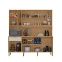 Ver imagem 4 de Cozinha Compacta 8 Portas 1 Gaveta 194,2 cm Nature Bege Freijó/Soft Bege