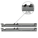 Ver imagem 4 de Kit para Porta de Correr AGP347 Or Top Embutido 40-60kg 1 Porta Rometal Unitário