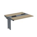 Ver imagem 1 de Complemento de Mesa Plataforma para Coworking para 2 Pessoas 140x120 140cm Industrial Noce Naturalle e Grafito Marrom/Marromle