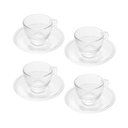 Ver imagem 1 de Conjunto Wolff Linha Pearl 4 Xícaras com Pires de Cristal