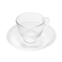 Ver imagem 3 de Conjunto Wolff Linha Pearl 4 Xícaras com Pires de Cristal