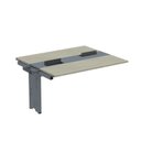 Ver imagem 1 de Complemento de Mesa Plataforma para Coworking para 2 Pessoas 140x120 140cm Industrial Nogueira Casblanca e Grafito Marrom