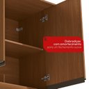 Ver imagem 7 de Armário Aéreo 2 Portas 90cm com LED Fita Linha Liga Modulado