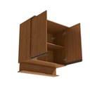 Ver imagem 4 de Armário Aéreo 2 Portas 90cm com LED Fita Linha Liga Modulado