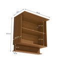Ver imagem 2 de Armário Aéreo 2 Portas 90cm com LED Fita Linha Liga Modulado
