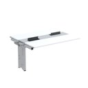 Ver imagem 1 de Complemento de Mesa Plataforma para Coworking para 2 Pessoas 140x120 140cm Industrial Branco e Cinza
